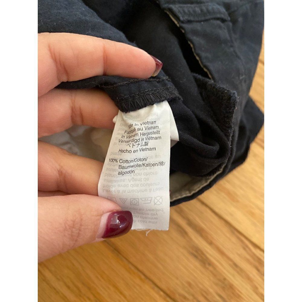 J. Crew women's black cotton mid-rise casual summer shorts size 8 - Picture 5 of 8